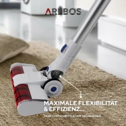 AREBOS Akku Staubsauger, 2-in-1 Hand- Und Bodenstaubsauger, 2 Leistungsstarke Saugmodi, Beutellos, Kabellos Bis Zu 55 Minuten, Mit Wandladestation, Weiß 7 AREBOS Akku Staubsauger, 2-in-1 Hand- Und Bodenstaubsauger, 2 Leistungsstarke Saugmodi, Beutellos, Kabellos Bis Zu 55 Minuten, Mit Wandladestation, Weiß -Reinigungsgeräte Laden 9ead15f25b5c8482233228d542617dcf