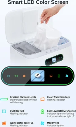 Roidmi Eva Mop Station Staubsauger 3200pa 2-in-1 Saug Und Wischroboter Mit Absaugstation, Mopp- Und Saugroboter, Automatisch Waschen Von Mopps -Reinigungsgeräte Laden a238757da9b6971cde1e18c8de5c7db6