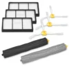 Kwmobile Ersatzteile Set Kompatibel Mit IRobot Roomba 800/900 Serie - Staubsauger Zubehör 3x Filter 3x Seitenbürste 2x Rollen - Für Alle 800er 900er Modelle -Reinigungsgeräte Laden a3af1b6889cbeb2f4b0859a7c2bdf116