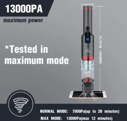 Akku Handstaubsauger, Handsauger Kabellos 13000Pa/100W Tragbar Autostaubsauger Mit Ladestation,für Auto Zuhause Tierhaare,Leichtgewicht Ab 500gr(Schwarz) -Reinigungsgeräte Laden a4c200148780785f5e83b8f76ac82d9f