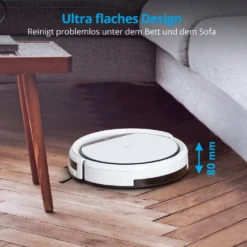 MEDION Saugroboter Mit Ladestation E32 (Modell 2021, Roboterstaubsauger Für Hartböden, Fliesen, Laminat, Tierhaar Optimiert, Direktabsaugung, Autom. Rückkehr Zur Ladestation) -Reinigungsgeräte Laden a6f337579fae735b765e2cbd2a4fdc84