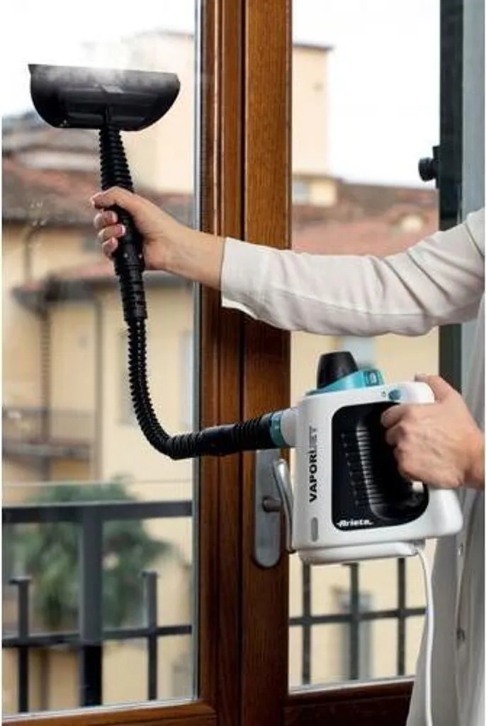 Ariete 4137, Tragbarer Dampfreiniger, 0,25 l, Schwarz, Türkis, Weiß, Tasten, Flexibel, 3 m Ariete 4137, Tragbarer Dampfreiniger, 0,25 L, Schwarz, Türkis, Weiß, Tasten, Flexibel, 3 M -Reinigungsgeräte Laden abe03d936b54f475ef5a2c8ca44f05e6