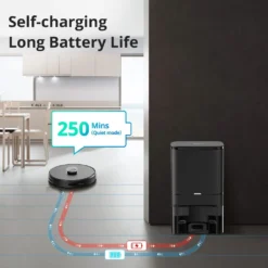 360 SMARTAI Botslab S8 Plus Staubsauger Roboter Mit Absaugstation 4L, 2700Pa Saugroboter Mit Wischfunktion Lasernavigation,Kartierung Mehrerer Etagen -Reinigungsgeräte Laden ac827265585293ea693d9fa9d6f386e0