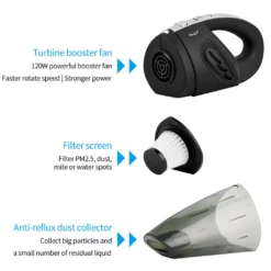 CkeyiN Handstaubsauger Für Haus/Auto Kabellos Nass-Trocken-Nutzung Staubsauger Wiederaufladbar Leistungsstarke Für Tierhaare, Staub -Reinigungsgeräte Laden ad65d66a2fd8dcdabf444fa0845196d1