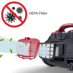 Deuba Staubsauger 900 Watt Beutelloser Multi-Zyklon-Staubsauger Leistungsstark Volumenbehälter Waschbarer HEPA-Filter Kompakt -Reinigungsgeräte Laden ad6b1643dddff34e864cfc3d65e8490a