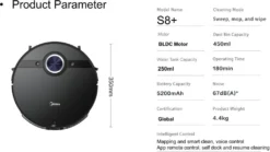 Midea S8+ Saugroboter 5200mAh Bl | 714307 Mit Behälterstation -Reinigungsgeräte Laden b01b4cee13ce3c073b3e0d808faac0b8