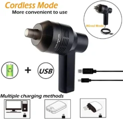 Elektrischer Staubsauger, Luftstaubsauger Leistungsstarkes Gebläse Alternative Druckluftspray Tastaturreiniger Für PC, Laptop, Sofa -Reinigungsgeräte Laden b26c6a9a752535e61fa1c290706ed04b 1