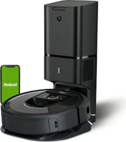 IRobot Roomba I7+ Saugroboter 90 Min Ladezeit 75 Min Laufzeit 0,4 Liter Schwarz -Reinigungsgeräte Laden b539dc1987471a2f1899007affdf197c