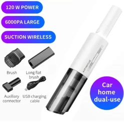 Handheld Vacuum, Car Vacuum Cleaner Cordless 6000PA High Power Small Mini Portable USB Rechargeable Hand Vacuum, For Home, Car, Narrow Spaces ,White -Reinigungsgeräte Laden b79b86f67bad8efe245b7fd91a05b9dd