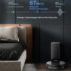Midea S8+ Saugroboter 5200mAh Bl | 714307 Mit Behälterstation -Reinigungsgeräte Laden b926142139ff5350821f19493a3b9208