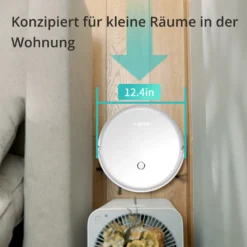 SmartAI Saugroboter Staubsauger Roboter APP Fernbedienung 2600Pa Staubsauger Weiß -Reinigungsgeräte Laden bb93132ce092cfca011e3edf045f0af5