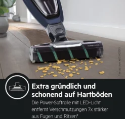 AEG QX7-1-P5IB 2in1 Akku-Staubsauger (Schlanke Bauform, Power-Softrolle, Besonders Effektiv Auf Hartböden, Bis Zu 50 Min Laufzeit, 21,6 Volt, Inkl. Zubehör -Reinigungsgeräte Laden c32dc98805ff45a1b7c29ad9f5f4e493