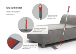 Nordic Stream Flexi Bodenreinigungskit Pocket Bodenwischer Biegbar Wischmop -Reinigungsgeräte Laden c4808c06cb36bc21e9c6cb92ec65fd3b