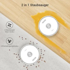 Ultenic T10 Saugroboter Mit Absaugstation, 3000Pa Saugroboter Mit Wischfunktion, Laser Navigation Saugroboter, Mehrstöckige Kartierung Staubsauger Roboter, Roboterstaubsauger Ideal Für Teppiche -Reinigungsgeräte Laden c82b61b5719b361460becf84ce530068
