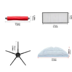17er Set ZubehöR Für Roborock S7 S7 + S7 Plus S7 Max T7S T7S Plus Saugroboter Filter Mop (Schwarz) -Reinigungsgeräte Laden c95de48e5b87bb5ea81733de0bed8e10