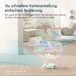 Yeedi Floor 3 Station, Saugroboter Mit Wischfunktion Automatische Mopp-Reinigung, 5100Pa, 3D-Hindernisvermeidung, Perfekt Für Teppich 4 Yeedi Floor 3 Station, Saugroboter Mit Wischfunktion Automatische Mopp-Reinigung, 5100Pa, 3D-Hindernisvermeidung, Perfekt Für Teppich -Reinigungsgeräte Laden c9d38ac618e044a746c69742d9a24f38