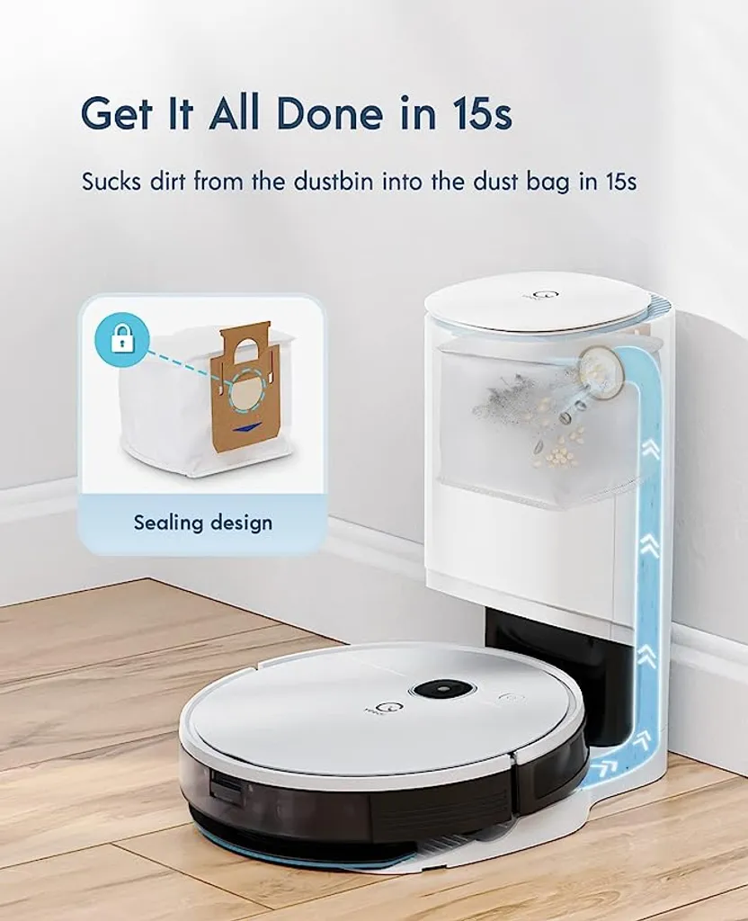 yeedi vac hybrid Saugroboter mit Absaugstation, 2500Pa Saugstärke mit Wischfunktion, Teppicherkennung, Raumkarte, Sperrzone, 7,7 cm Ultradünn Yeedi Vac Hybrid Saugroboter Mit Absaugstation, 2500Pa Saugstärke Mit Wischfunktion, Teppicherkennung, Raumkarte, Sperrzone, 7,7 Cm Ultradünn -Reinigungsgeräte Laden cc8925bb5a4d8b4c7a75a4a026bf3b92