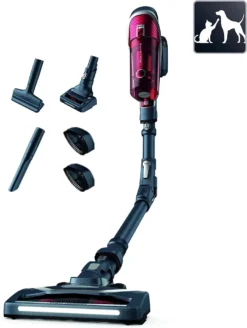 Rowenta RH9678 X-Force Flex 8.60 Akku-Staubsauger | Stab-und Handstaubsauger In Einem | LED-Düse | Flex-Gelenk | Animal-Kit | Easy-Wash-Filter | Inkl. Mini Turbodüse, Etc. | Rot/Grau -Reinigungsgeräte Laden cce3a2ca06c99e2997ec88da556729ae