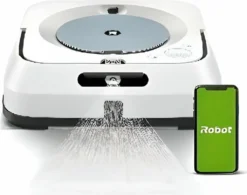 IRobot Braava Jet M6 M6134 Nasswischroboter, Eckig, Weiß/Blau -Reinigungsgeräte Laden cd51bae441144391c24e60490aa0a6e3