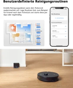 Roborock S8 Staubsauger Roboter 6000Pa Mit DuoRoller-Bürste VibraRise Wischen 3D-Mapping 3D-Strukturiertes Licht LiDAR Kindersicherung APP Control Saugroboter (Schwarz) (Upgrade S7) 8 Roborock S8 Staubsauger Roboter 6000Pa Mit DuoRoller-Bürste VibraRise Wischen 3D-Mapping 3D-Strukturiertes Licht LiDAR Kindersicherung APP Control Saugroboter (Schwarz) (Upgrade S7) -Reinigungsgeräte Laden cf4b54ac9d27ab6355db06cc3ddda5d9
