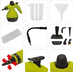 Dampfreiniger Tragbarer Handdampfreiniger Reinigungsgerät Leistungsstark, Multifunktional, Bis 110°C 10 Tlg. Set -Reinigungsgeräte Laden d3d78507222b373650d0d7ebdaab7d2a