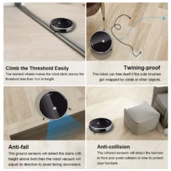 LIECTROUX C30B Automatischer Roboter-Staubsauger 5000Pa Starke Saugleistung Intelligente Dynamische Navigation APP-Fernbedienung Intelligentes Nasswischen Sprachsteuerung Kompatibel Mit Alexa Google Assistant -Reinigungsgeräte Laden d4f9653da6de98cc6290dff26042d7ca