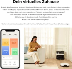 Roborock S7 Pro Ultra Sonic Saugroboter Mit Empty Wash Fill Dock Absaugstation Selbstwaschend Selbstauffüllend Selbstentleerend Kindersicherung LiDAR 3D Mapping APP -Reinigungsgeräte Laden d8b09465619866832f141ac3181c7b94