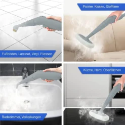 LEBENLANG Dampfreiniger Handgerät Steam Cleaner - 1000W & 300ml Mit 9 Zubehör | Polsterreiniger Gerät | Polster Handdampfreiniger Polstermöbel Fugenreiniger Für Bad Fliesen | Premium Dampf Reiniger… -Reinigungsgeräte Laden e200f83a5662200e940eec5ca3b7e4cf