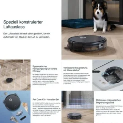 ECOVACS Saugroboter DEEBOT U2 PRO, 2-in-1 Saug- Und Wischroboter, Ideal Für Haustierbesitzer -Reinigungsgeräte Laden e2b03895a058ad81f7fc870b070d2f6e