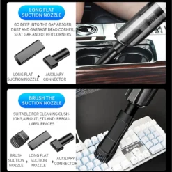 Handheld Vacuum, Car Vacuum Cleaner Cordless 6000PA High Power Small Mini Portable USB Rechargeable Hand Vacuum, For Home, Car, Narrow Spaces ,White -Reinigungsgeräte Laden e388ff95caf4c159abfbe1e918870a55