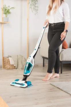 ETA MONETO AQUAPLUS ETA444990010, Stab- Und Handstaubsauger Mit Nasswischen 3 In 1, 18 V Li-Ion Akku, HEPA Filter, Zyklonfiltersystem, LED Kontrollleuchte -Reinigungsgeräte Laden e3ce8f5e798f3736a202e30d6994c79c