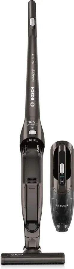 Bosch Serie 6 BCS612W, Trocken, Beutellos, Schwarz, Weiß, Batterie/Akku, 30 Min, 4 H