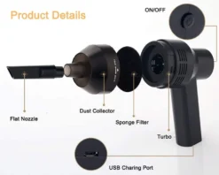 Elektrischer Staubsauger, Luftstaubsauger Leistungsstarkes Gebläse Alternative Druckluftspray Tastaturreiniger Für PC, Laptop, Sofa -Reinigungsgeräte Laden e62ba3220f360d81ea9de33619d2908b 1