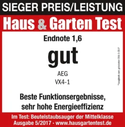 AEG Bodensauger VX4-1-GM-T Efficiency -Reinigungsgeräte Laden e643dc44e960c18ccb02a68352f0cf8b