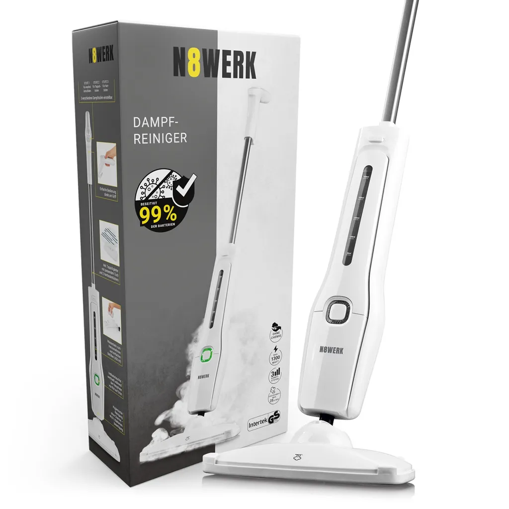 N8WERK Dampfbesen Moonlight White Edition Dampfbesen Dampfreiniger Fliesen Dampf Steam Teppich Hygiene Reiniger 1300W Mopp N8WERK Dampfbesen Moonlight White Edition Dampfbesen Dampfreiniger Fliesen Dampf Steam Teppich Hygiene Reiniger 1300W Mopp -Reinigungsgeräte Laden e6bb2ebc8536de2e9c547bb8db92dca1