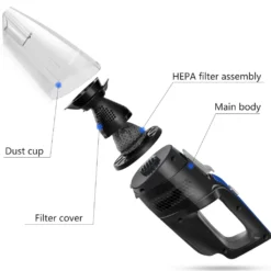 Aigostar Mercury 33LBX - Kabelloser Zyklon-Handstaubsauger, Nass- Und Trockensauger, 2050mAh Akku, 500ml Reservoir, HEPA-Filter. -Reinigungsgeräte Laden e79adfadd6b11107b5c8d953461c4a99