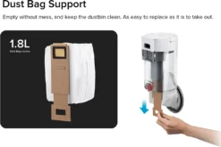 Roborock S7 Auto-Entleerungsstation Absaugstation Intelligente Staubsammlung Konstante Saugleistung Allergiepflege - Weiß -Reinigungsgeräte Laden e8986f05b60e3ab5c7564e2b98ffb4af