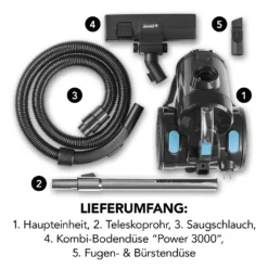 CLEANmaxx Zyklon-Staubsauger - Schwarz 6 CLEANmaxx Zyklon-Staubsauger - Schwarz -Reinigungsgeräte Laden e9451143d6794ef42ed3d41fe7e6145b