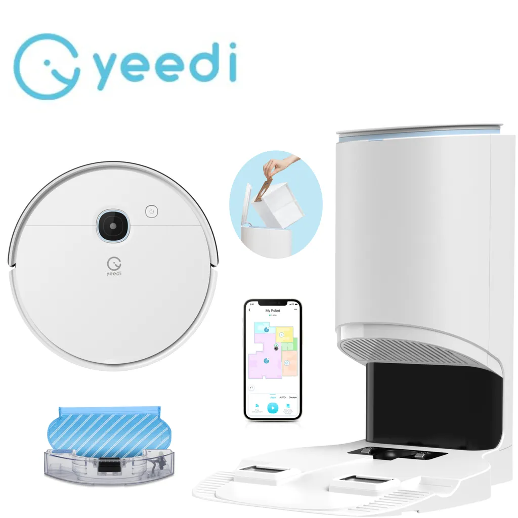 yeedi vac hybrid Saugroboter mit Absaugstation, 2500Pa Saugstärke mit Wischfunktion, Teppicherkennung, Raumkarte, Sperrzone, 7,7 cm Ultradünn Yeedi Vac Hybrid Saugroboter Mit Absaugstation, 2500Pa Saugstärke Mit Wischfunktion, Teppicherkennung, Raumkarte, Sperrzone, 7,7 Cm Ultradünn -Reinigungsgeräte Laden eaf46858ec61d6a7d109c4cc1aaee749
