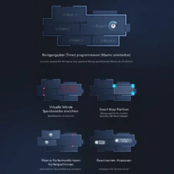 Roidmi EVE Plus Roboter Staubsauger Nass-Trocken-Saugroboter,50 Watt,2700pa Mit Sauberer Basis Und Beutel,Weiß -Reinigungsgeräte Laden eba793e9fa528533b739b1768f21d438