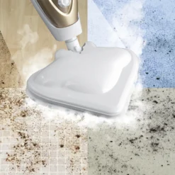 CLEANmaxx Dampfbesen - Mit Knickgelenk - Gold/weiß Dampfreiniger Steam Hygiene Fliesen Küche Bad Reinigung -Reinigungsgeräte Laden f5e495ee3a0d7b71f8db8918020bfb0c