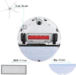 Original Roborock S7 Maxv Ultra/S7 Pro Ultra/S7/S7 Maxv Staubsauger Roboter Zubehör, Mit Mopps, HEPA-Filter Und Weißer Seitenbürste -Reinigungsgeräte Laden f606af2ada6d630fad5649c9dd56cc0e