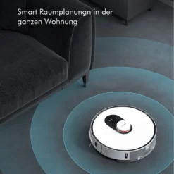 Roidmi EVE Plus Roboter Staubsauger Nass-Trocken-Saugroboter,50 Watt,2700pa Mit Sauberer Basis Und Beutel,Weiß -Reinigungsgeräte Laden f82666c441d3f794c1aea8fc24b210fa