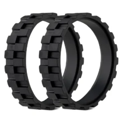 Kwmobile 2x Reifen Mantel Kompatibel Mit IRobot Roomba 500 / 600 / 700 / 800 / 900 / I / E / S Serie - Reifen Räder Für Saugroboter - Ersatzrad Rutschfest